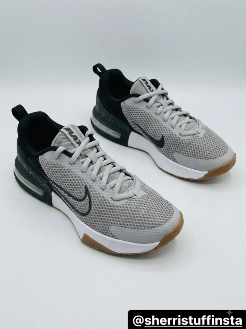 EXCELLENT Nike Air Max Alpha Trainer 6 Gym Shoes Mens Smoke Grey Black 9